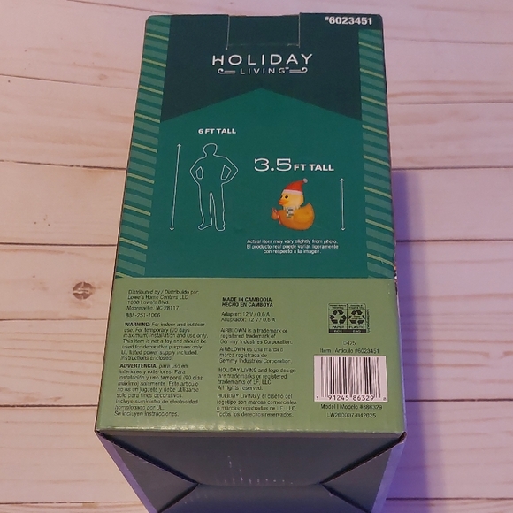 Holiday Living Lighted Duck Inflatable - Picture 2 of 4